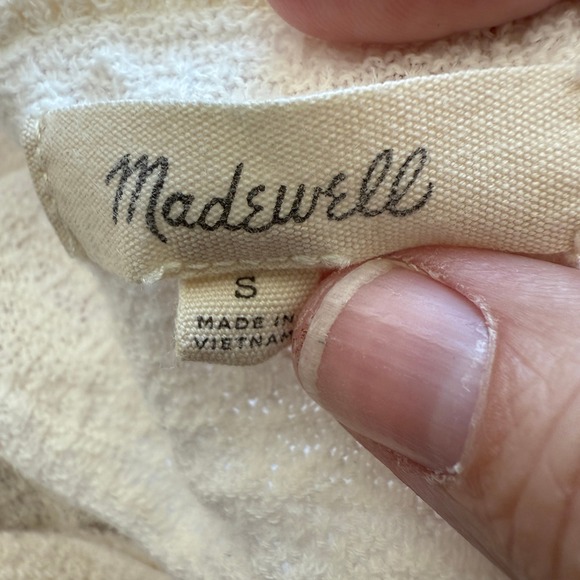 Madewell Women's Off-white Blouse with tie detail Size S - Picture 4 of 5